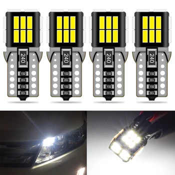 

4x T10 LED Bulb CANBUS W5W 194 168 Car Light 4014 SMD W5W Signal Lamp No OBC Error for BMW E87 X3 E83 E60 E46 E90 E39 x5 e53 E36