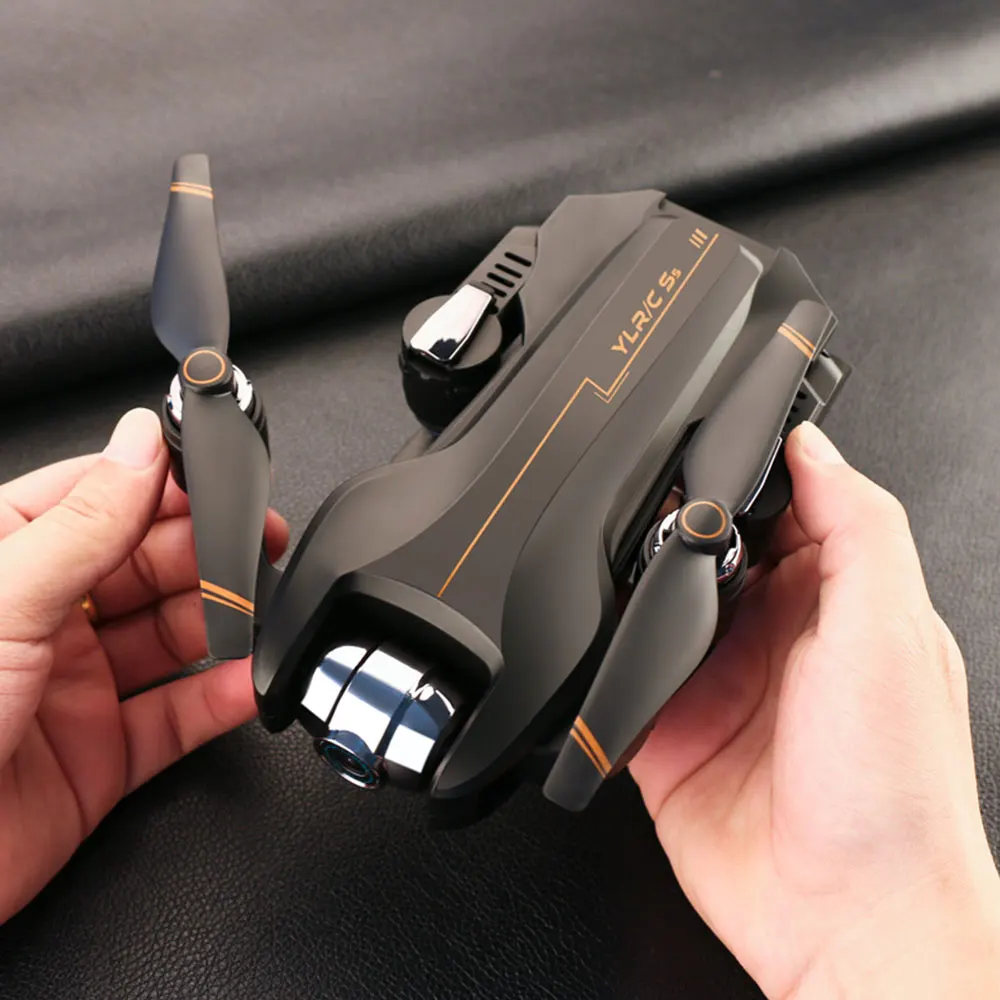 S5 RC Drone WiFi FPV with 4K HD Camera Foldable Optical Flow Positioning Altitude Hold Dual Lens Quadcopter RTF small drone