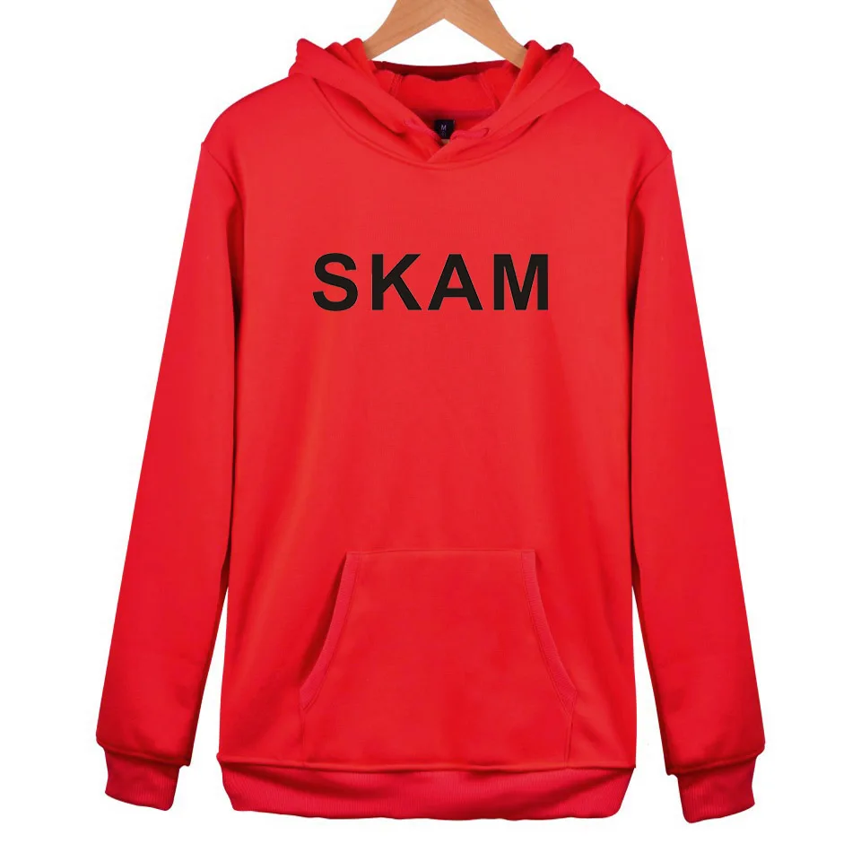 Skam Print Hoodies Streetwear Fashion Casual Autumn Winter Hip Hop Sweatshirt Harajuku Popular Pure Color Letter | Мужская одежда