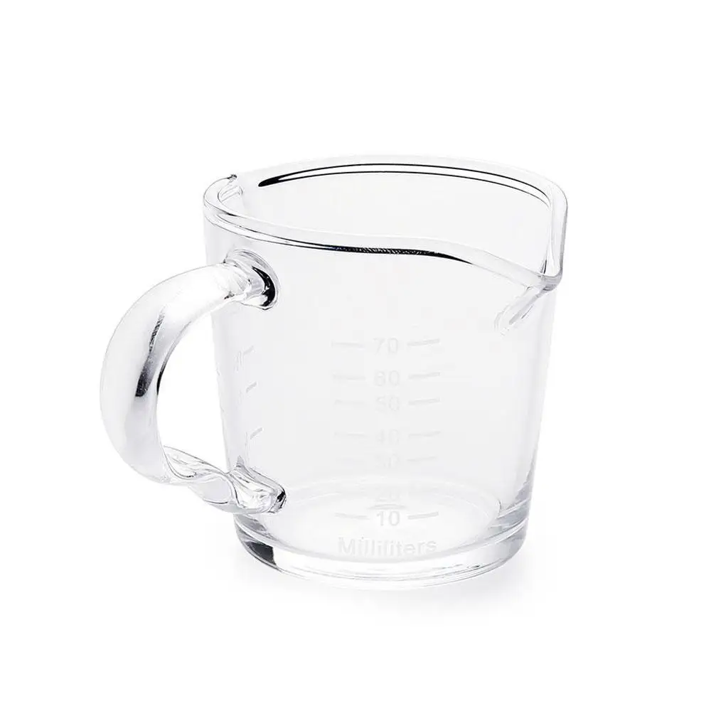 Double Mug Coffee Cup Heat Resistant Double Spout Glass Coffee