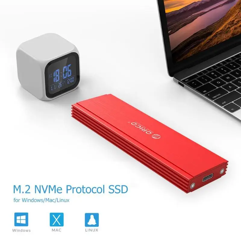 ORICO PRM2-C3 USB3.1 тип-c к M.2 NVME SSD чехол PCIE к тип-c HDD Box USB3.1 GEN2 10 Гбит/с SSD чехол для Windows/Mac/Linux