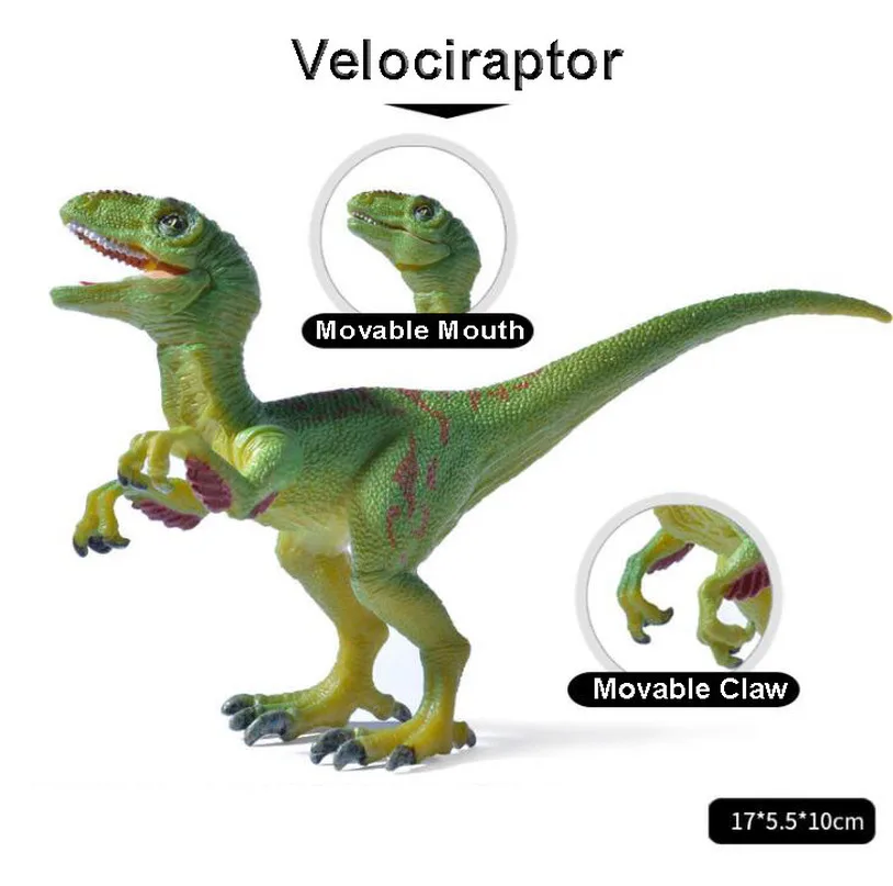 Модель дракона Velociraptor Имитация Динозавра фигурка зверя Образовательное древнее