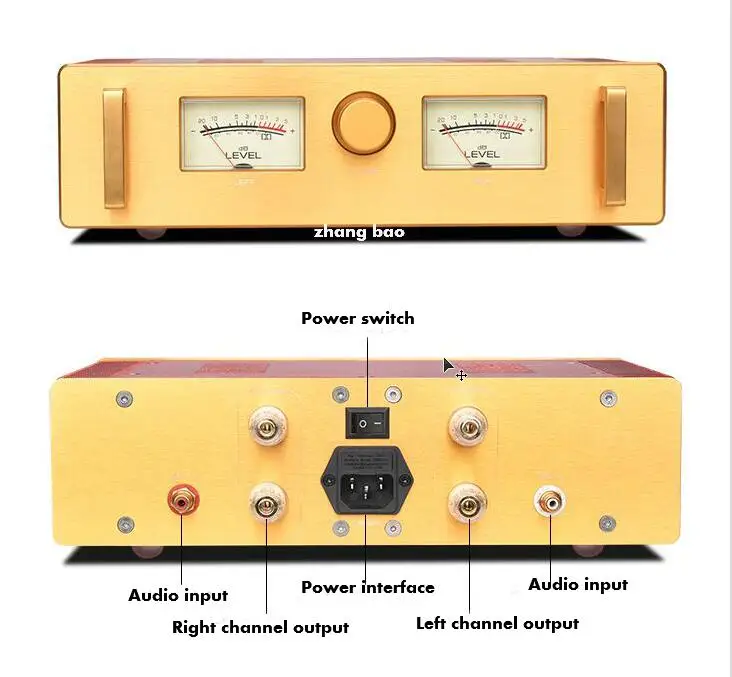 HiFi чистый класс A усилитель мощности 2,0 канальный стерео аудио усилитель Ref to HOOD 1969