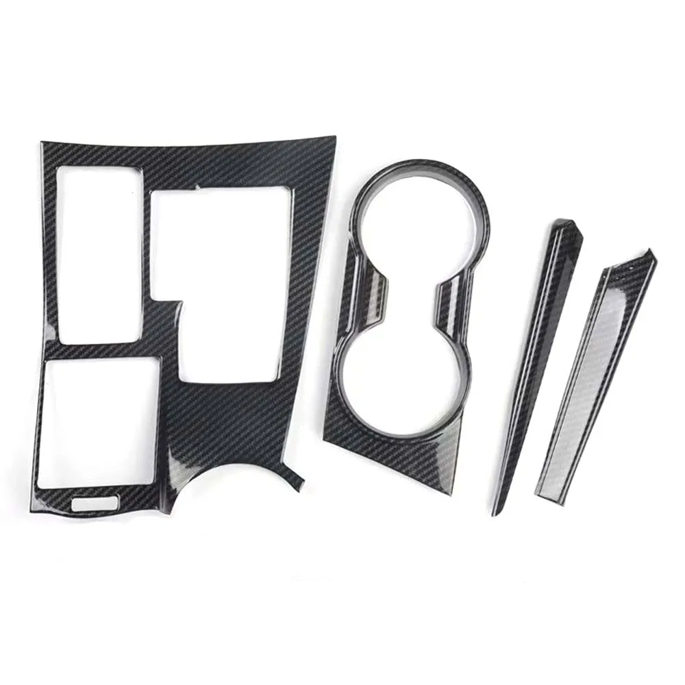 4Pcs/set Car Gear Shift Water Cup Holder Panel Cover Frame Bezel For Lexus NX 2015-2019 Car Styling Accessory