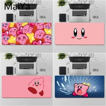 

Maiya Top Quality Pink Cute Kirby Unique Desktop Pad Game Mousepad Free Shipping Large Mouse Pad Keyboards Mat