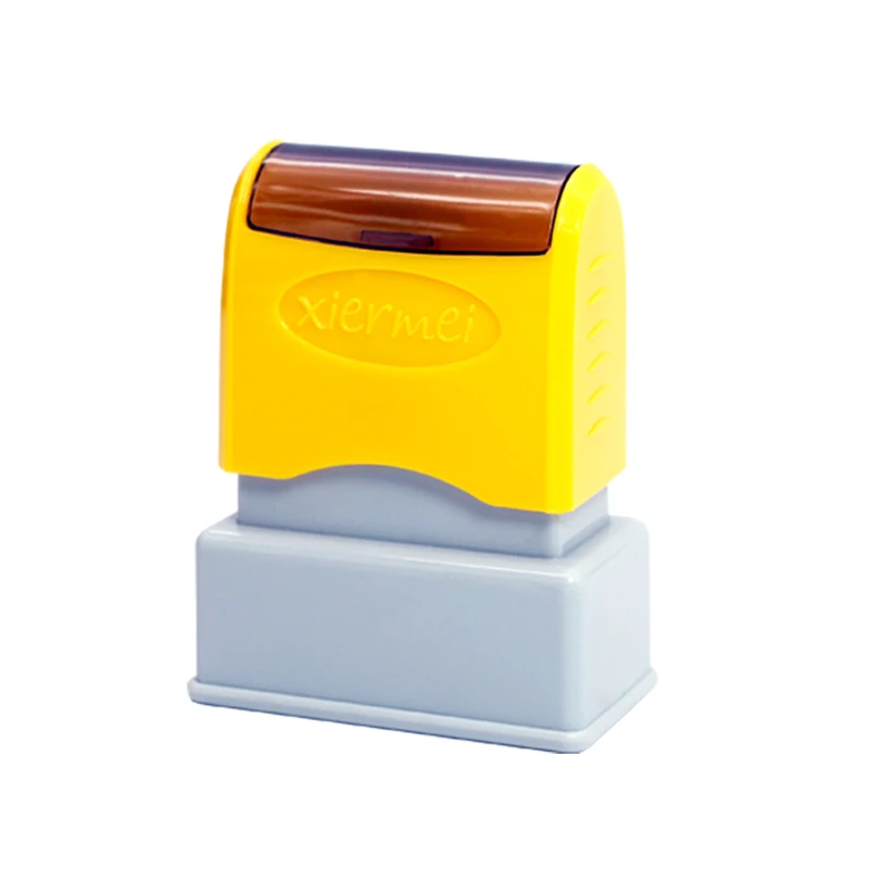 Custom Teacher Name Ink Stamp Signature Calligraphy Selfing-Inking Personalized Letter Stamp For School Student Child Cloths