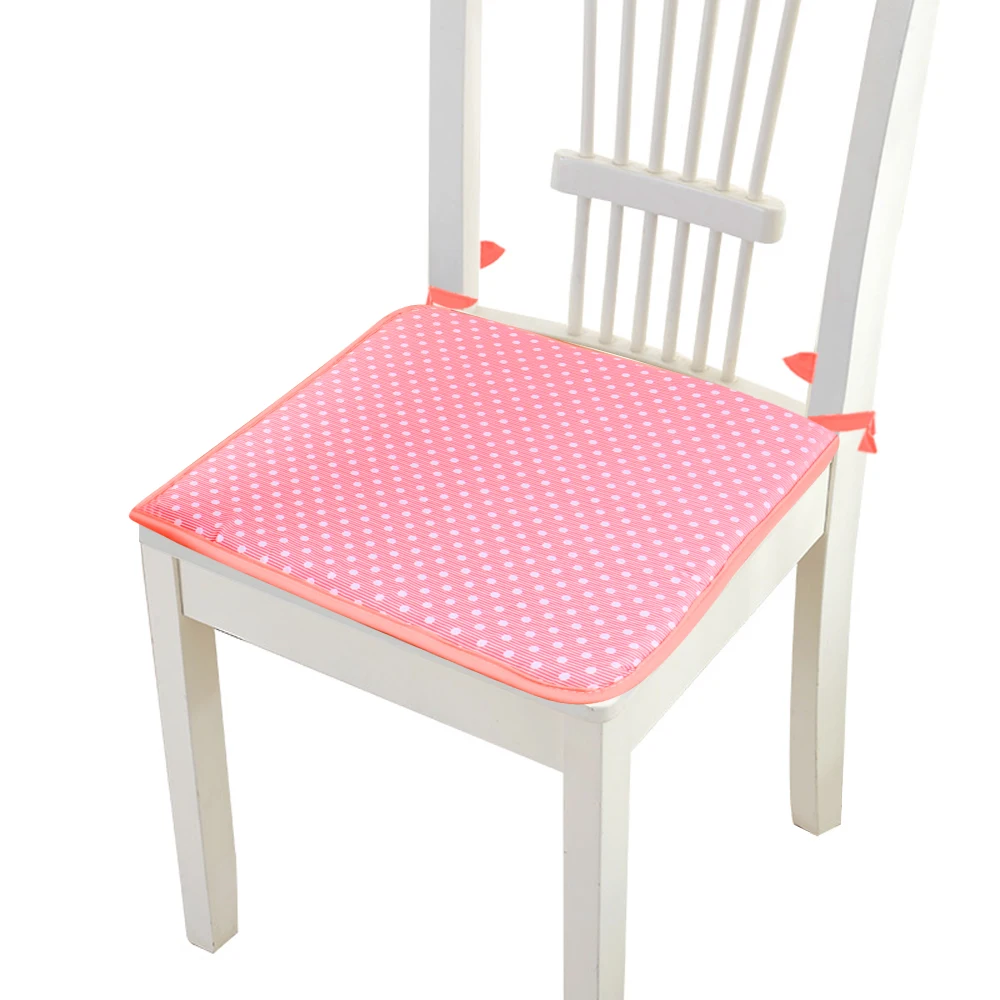 Dozzlor 40x40 см Нескользящая подушка для дивана, одноцветная квадратная подушка для сиденья, Подушка для стула, мягкая подушка для стула - Цвет: Wave point orange