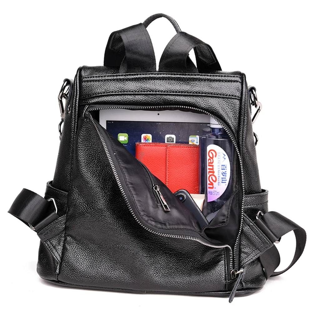 Роскошный дизайнерский рюкзак из мягкой кожи женские многофункциональные