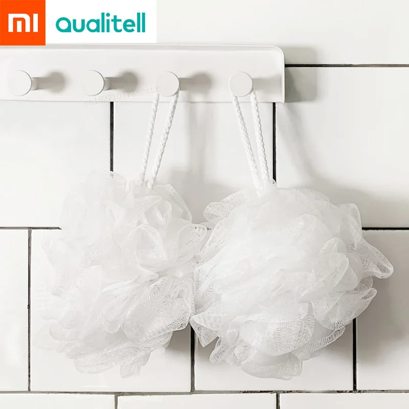 On sale Xiaomi Mijia Youpin Bath ball white 2pcs / bag Rich in foaming soft texture easy to cleanse