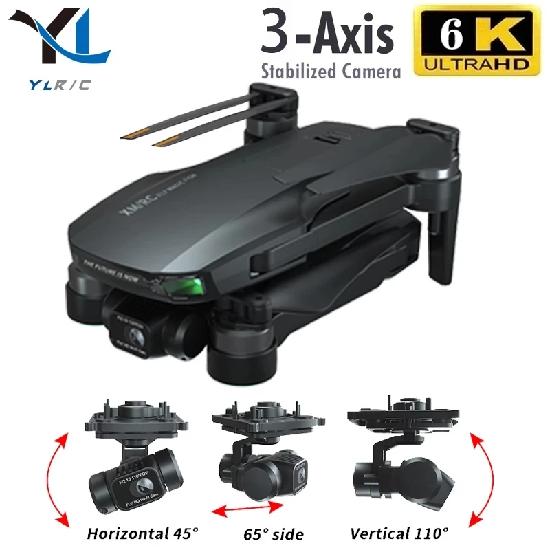 Dron M9/M10 MAX 8k gps 5g wifi 3 ejes cardán Cámara motor sin escobillas tarjeta TF rc distancia 1,2 km rc Quadcopter cámara profesional