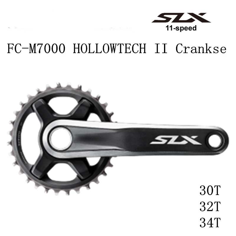 DEORE SLX FC M7000 HOLLOWTECH II crankset велосипед бициллный коленчатый набор 1x11 Speed 30T 32T 34T 170 мм 175