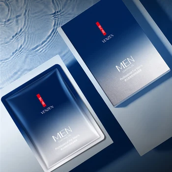 

10 Pieces Men's Facial Mask Moisturizing Skin Oil-Control Shrink Pores Refreshing Skin Mask