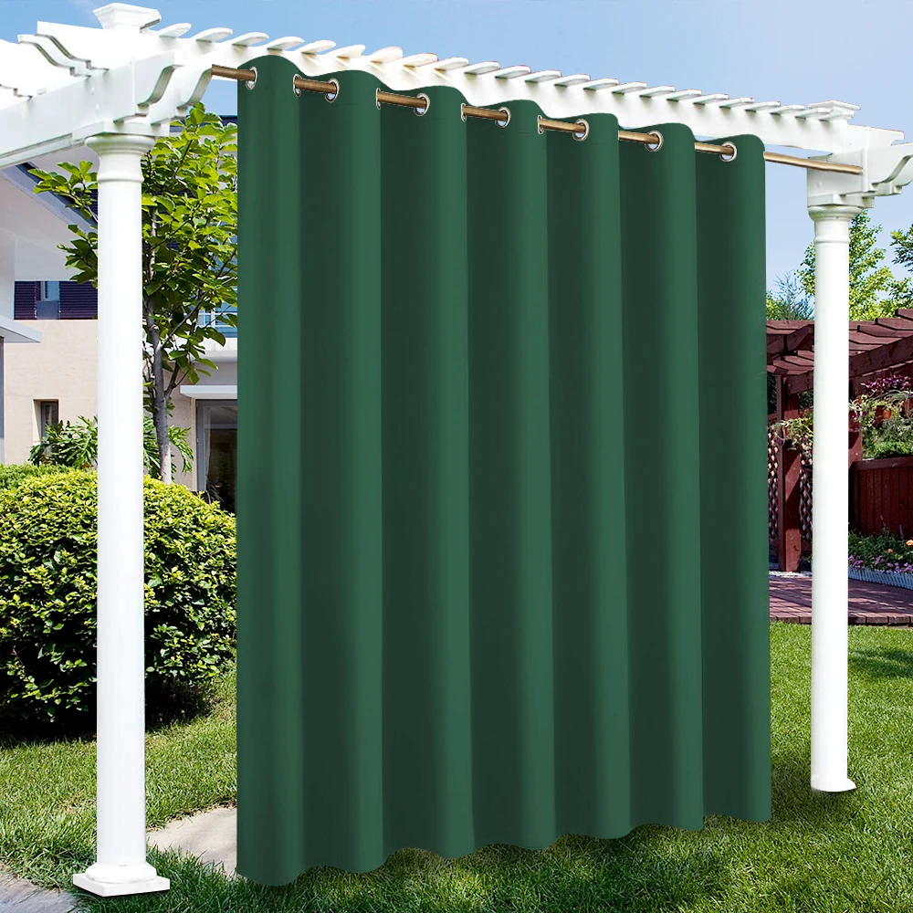 Outdoor Curtains Outer Curtain With Eyelets Windproof, Waterrepellent