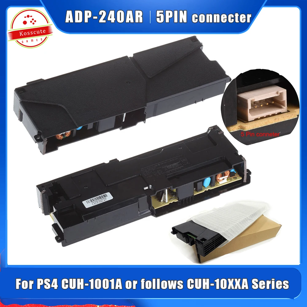 Для PS4 Power Φ оригинальные запасные части для блока памяти 5pin адаптер переменного
