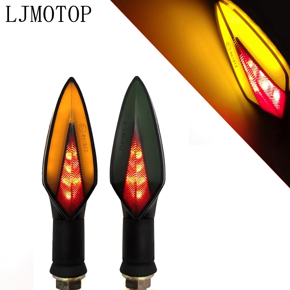 

2pcs Motorcycle Led Turn Signal Lights Flashers Directional For Yamaha FZR 600 FZ600 TRX850 FZR400 BT1100 XJR400 MT07 MT09 MT10