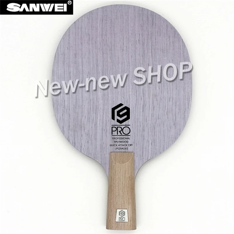 SANWEI лезвие для настольного тенниса V9 PRO 9 ply чистая древесина все вокруг pips-длинная ракетка для Пинг-Понга Летучая мышь весло