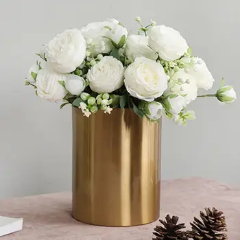 

30cm High Quality European Artificial Flowers Rose Simulation Flannel Fake Flowers Home Decor Wedding Party Decoration Indoor