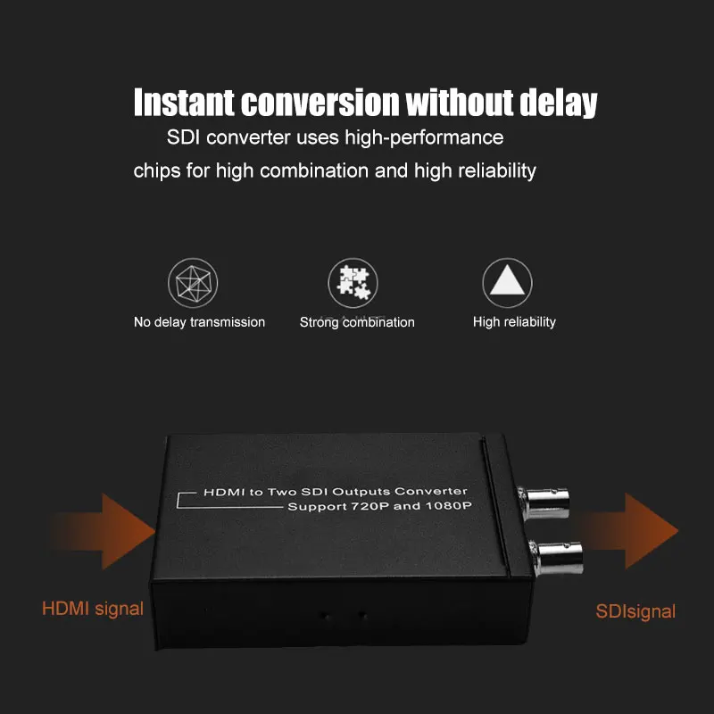Горячая цифровой HDMI до 2 SDI выходов конвертер Поддержка 720P 1080P Конвертеры