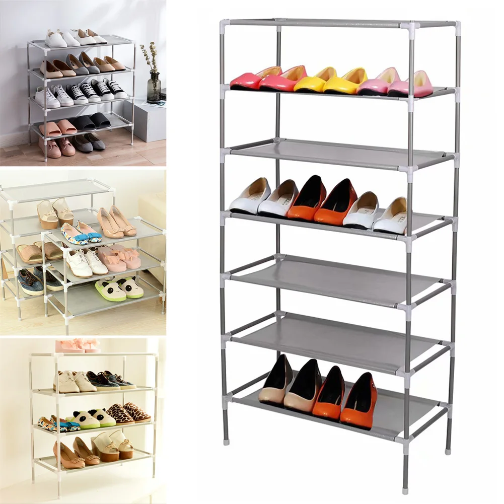 

Hot Sale Assembling Dormitory Shoe Rack Household Simple Multi-Layer Storage Non-Woven Organizer TY
