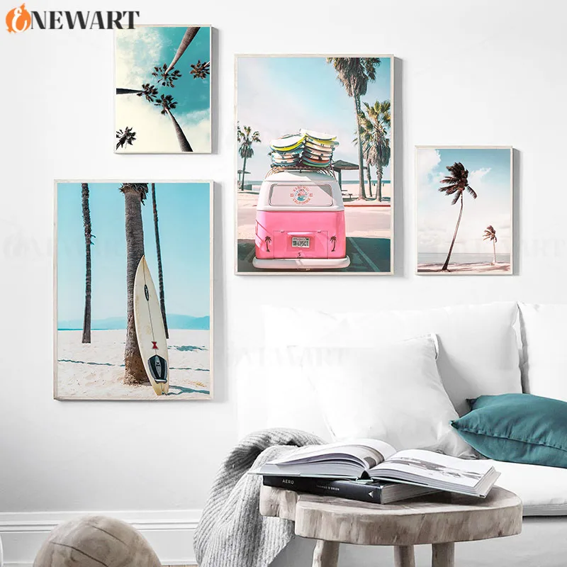 Summer Nature Scenery Picture Home Decor Wall Poster Sun Sea Sand Prints for Living Room Bedroom Decoration Canvas Painting | Дом и сад