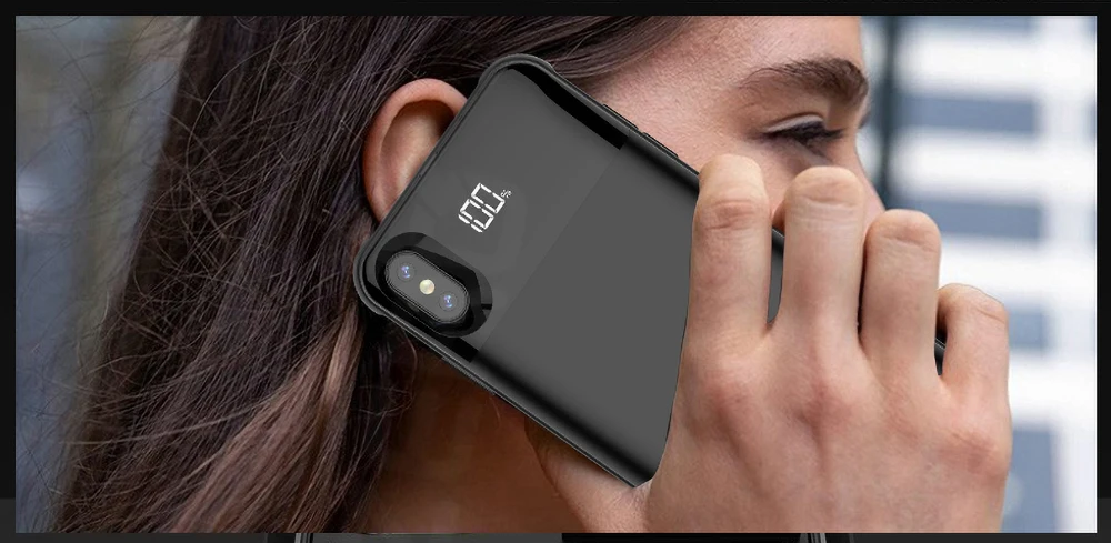 Чехол для зарядного устройства для iPhone X, XS, XR, XS, MAX, светодиодный внешний аккумулятор, Внешний чехол, чехол для iPhone 11 PRO, MAX, Магнитный чехол для аккумулятора