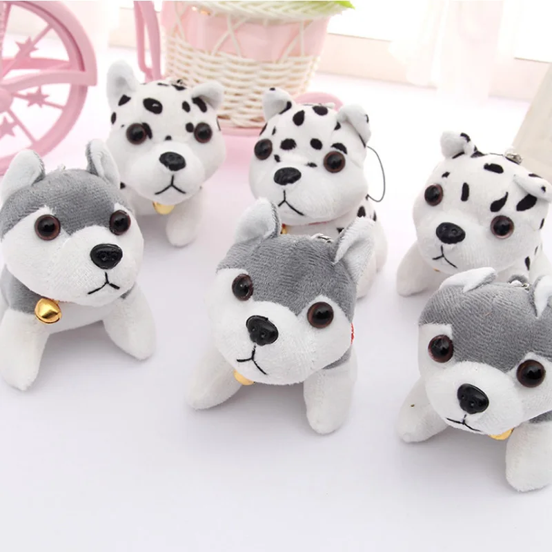 Маленький 12 см плюшевые собаки мягкая игрушка брелок подвесные украшения