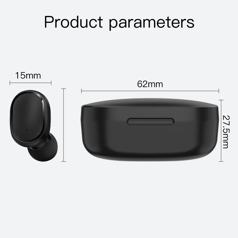 TWS E6S True Wireless Earphone for Redmi Airdots Earbuds LED Display Bluetooth V5 0 Headsets with Mic for iPhone Huawei Samsung