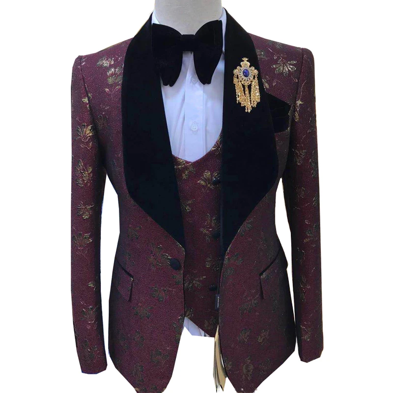 Men suits Autumn New Brand Fashion High quality Boutique Groom Casual Slim fit Wedding party Dress prom Tuxedo
