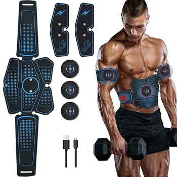 

EMS Electric Muscle Stimulator Abdominal Vibration Trainer Exercise Belt Body Slimming Belt Vibration Fitness Workout Equipment