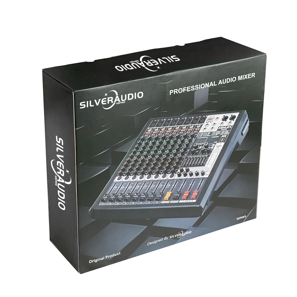 GAX-MD8 Professional 8 Channel DJ Controller with 256 DSP Reverb effect BT 5.0 USB audio sound cards & mixers recording condense