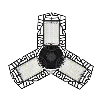 

Gym 6500K Daylight Barn Industrial 6000LM 60W Basement LED Garage Light Warehouse 3 Adjustable Panels Ultra Bright E26 E27