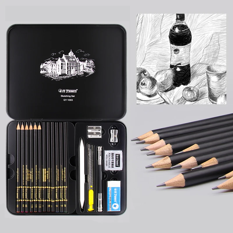 Bview Art Professional 71 Pieces Art Set Sketch Drawing Pencil Kit Pencil  Sketching Charcoal Pencil Tools Set For Artist - AliExpress