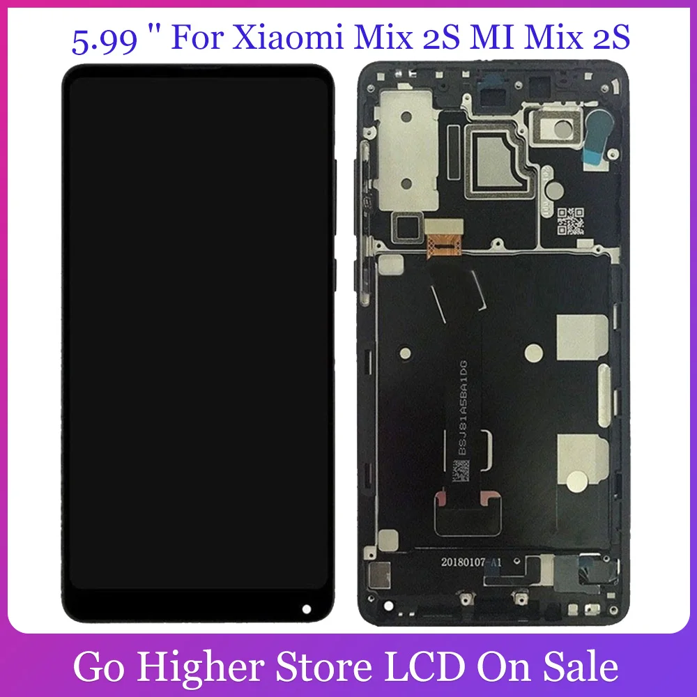 ЖК дисплей 5 99 дюйма для Xiaomi Mix 2S MI MI2S сенсорный экран дигитайзер с рамкой в сборе