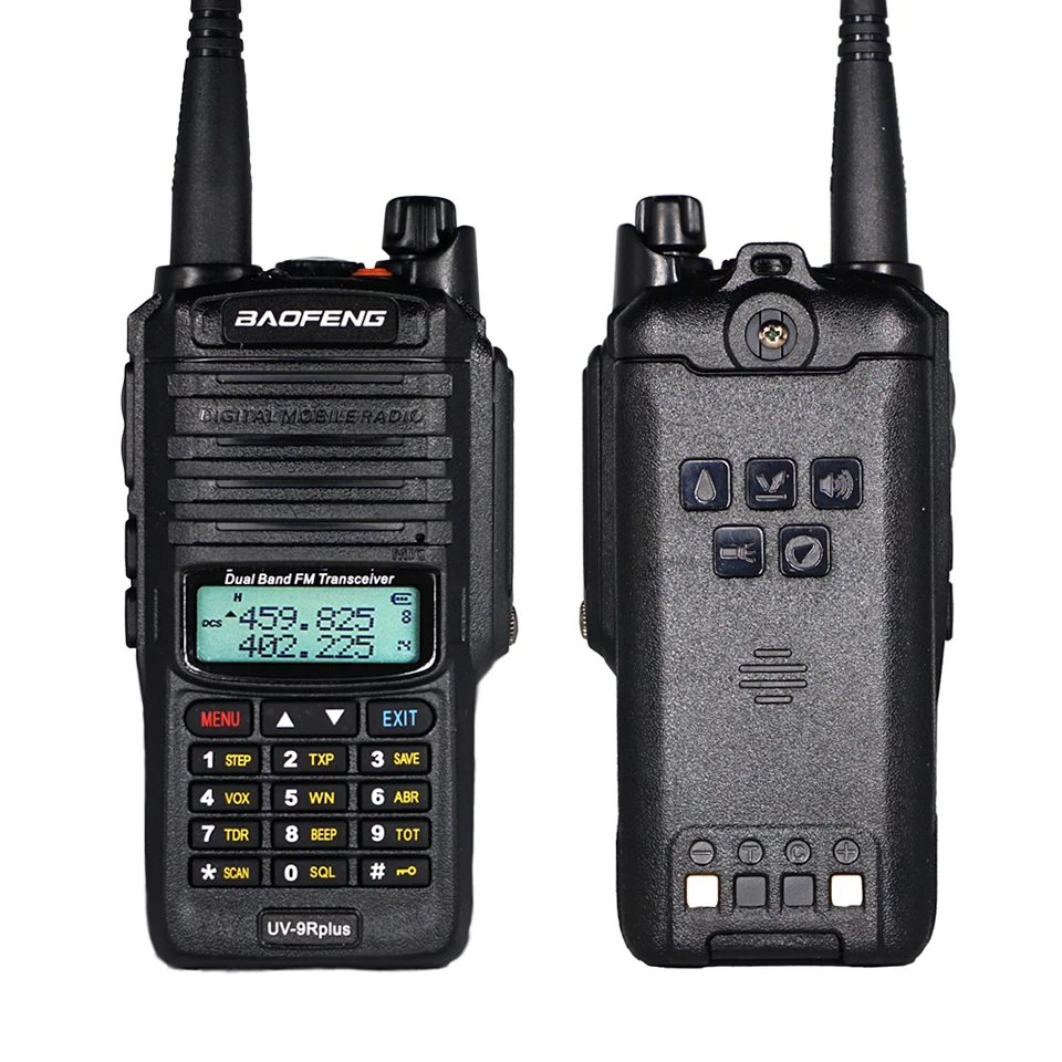 Baofeng UV-9R plus Walkie Talkie IP67 Водонепроницаемый главный динамик CB радио FM приемопередатчик UHF/VHF радио 10 Вт 4800 мАч uv 9r plus