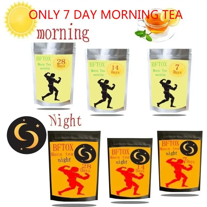 Чай Maca 14 дней/28 дней Чистый натуральный травяной BFTOX чай maca, кондиционер мужской Функциональный чай - Цвет: 7 DAY MORNING TEA