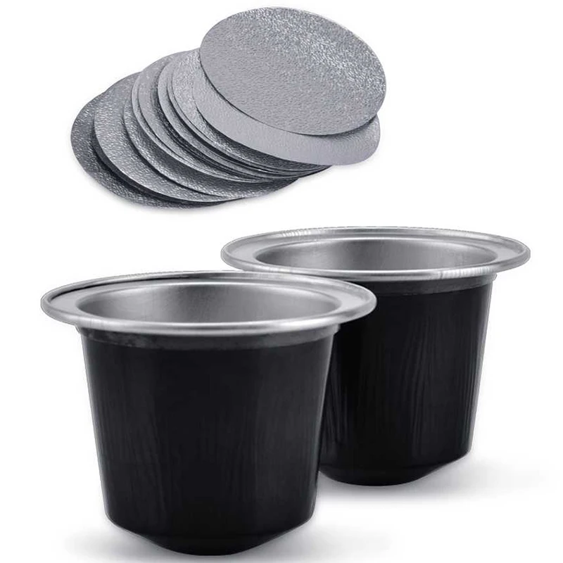 50Sets Refillable Coffee Capsules for Nespresso
