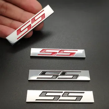 

2 pcs 3D Car SS Metal Badge Emblem Red SS Logo Decal Car Stickers for Cruze Aveo Silverado MALIBU CAPTIVA Camaro Car Styling