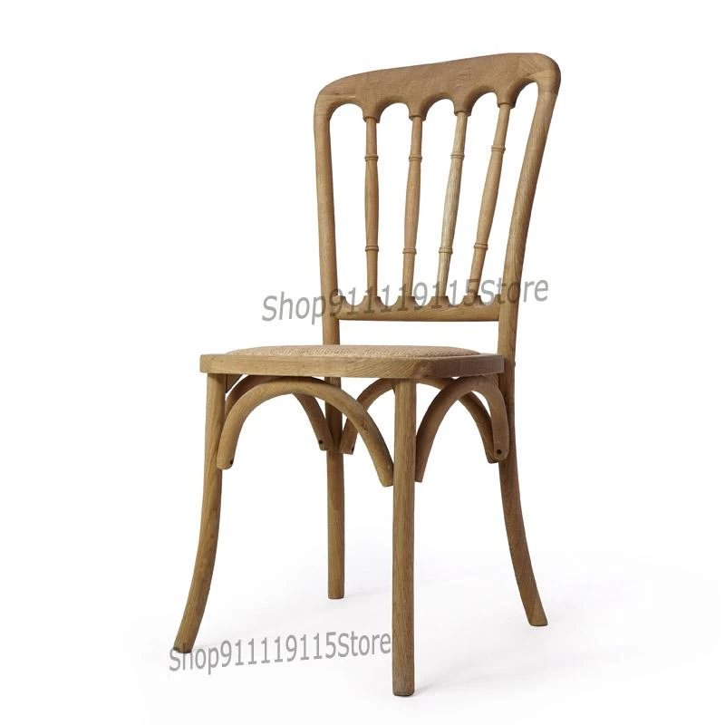 American Rural Solid Wood Bamboo Chair European Retro Home Dining Chair Modern Simple Nordic Back Dining Chair Aliexpress