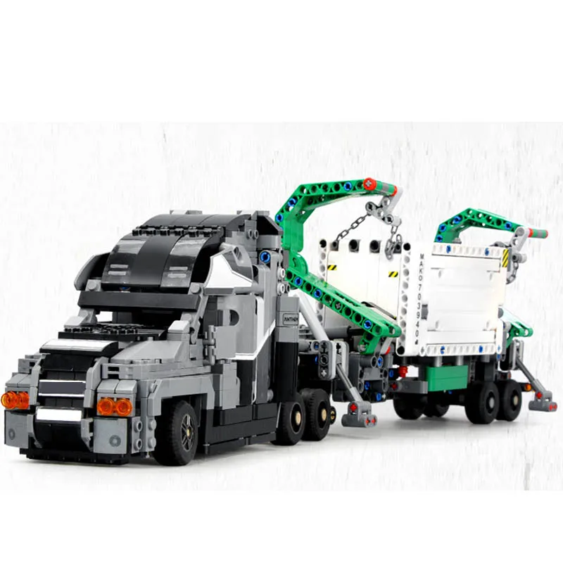 

703940 1202pcs Technical Container Truck Toy Assemble Building Blocks Brick kit Model for Children Christmas Gifts legoingly