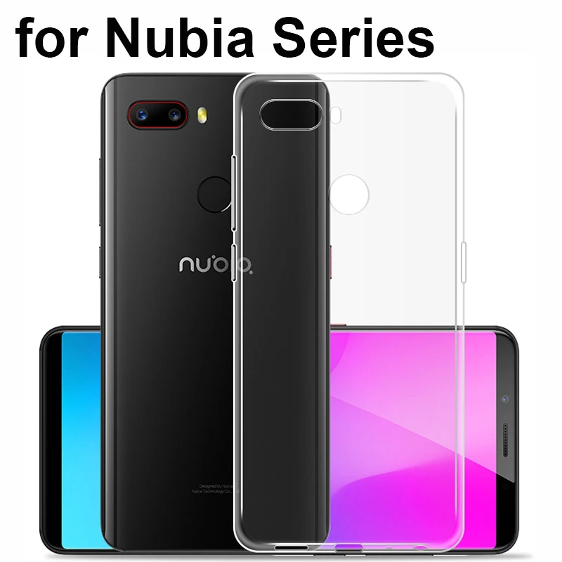 Для Nubia Z18 Mini S Red Magic 3 M2 Lite Z17 Z11 MaxSoft TPU чехол Силиконовый противоударный с защитой от