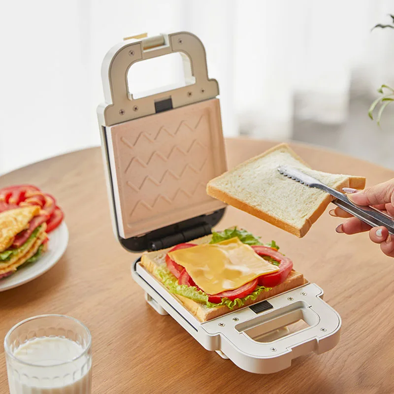 600W Electric Sandwich Maker Waffle Maker Toaster Baking Multifunctional Breakfast Machine Toast Pressure Pancake 220V