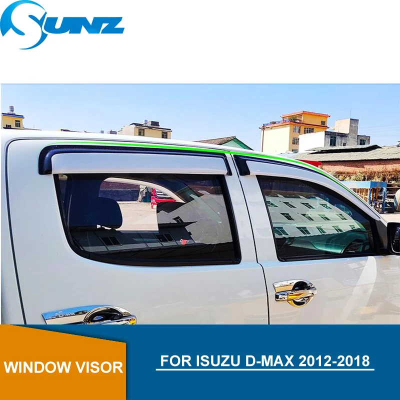 

Sliver Car door visor For ISUZU D-MAX 2012-2018 Window rain protector For Isuzu D-max 2012 2013 2014 2015 2016 2017 2018 SUNZ