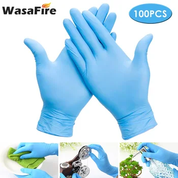 

100pcs Disposable Rubber Gloves Latex Cleaning Food Gloves Household Garden Cleaning Gloves Universal Left And Right Hand