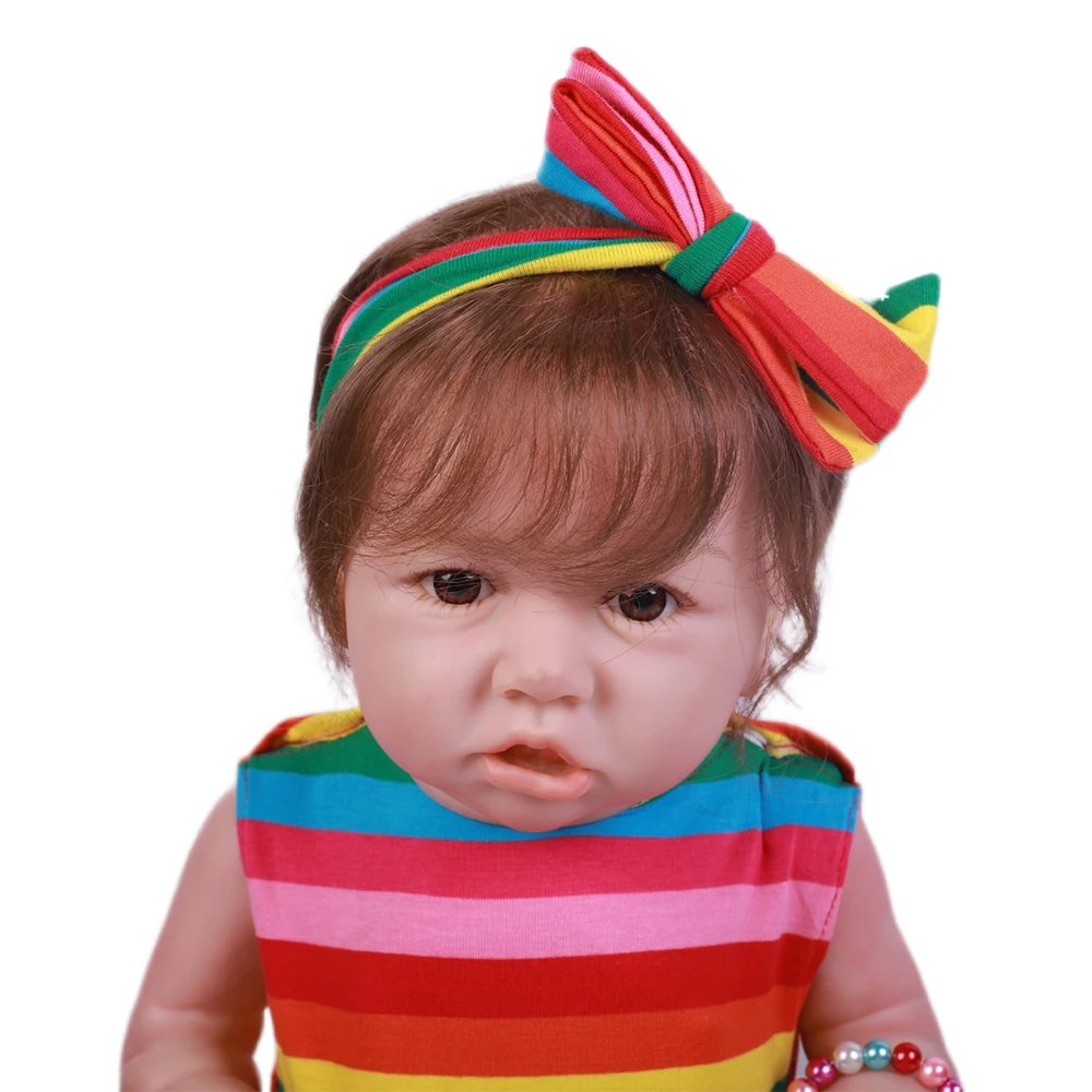 2" 50 см Bebe Reborn игрушки для детей, куклы для малышей, мягкие виниловые игрушки для девочек, силиконовые Фигурки для детей