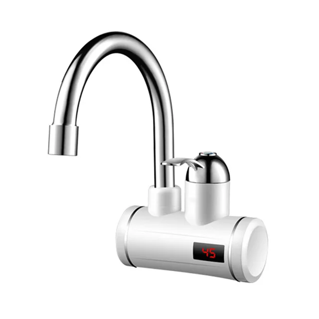 water from side 3000 Вт мгновенный Электрический водонагреватель Faucet с Температура Дисплей быстрый нагрев Электрический кран мгновенная котел 220V - Цвет: water from side
