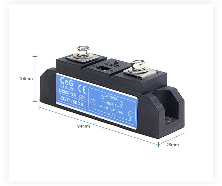 CG 60A 80A 100A промышленные высокой мощности Авто Промышленные серии DC В AC твердотельные Реле твердотельные реле