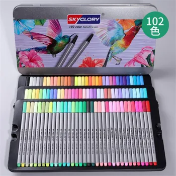

Color 0.44mm Signature Pen Set 20 24 48 72 102 Colors Animation Sketch Painting Art Alcohol Animation Brush Color Pen Stationery