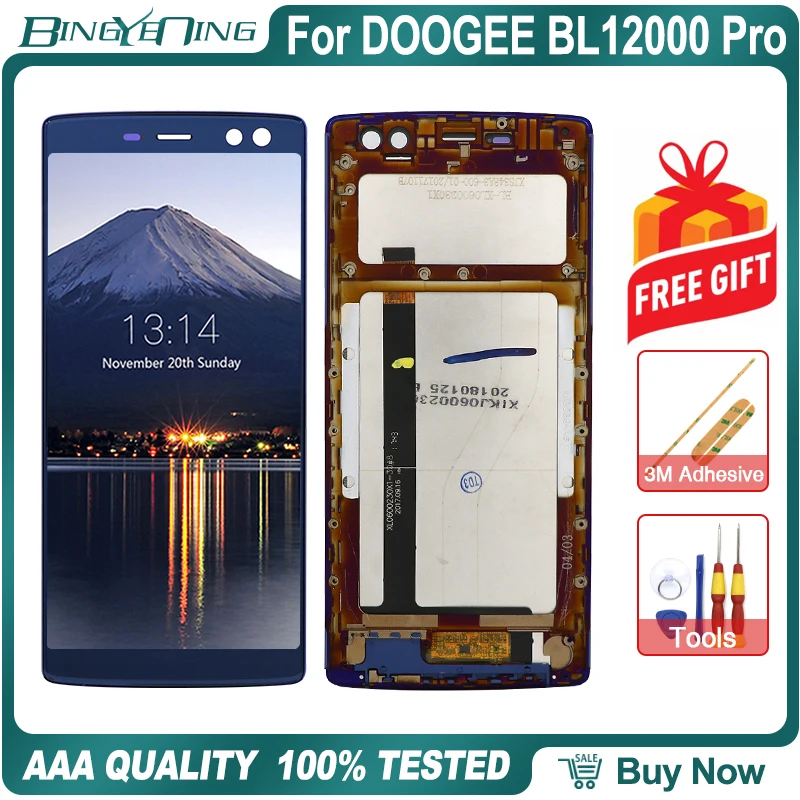 Для DOOGEE BL12000 Pro lcd и сенсорный экран дигитайзер с рамкой дисплей экран Модуль Ремонт Замена аксессуары