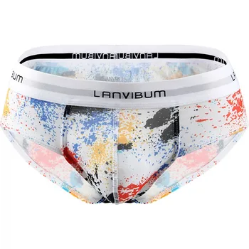 

Men Underwear Briefs Mid-waist Casual Underpants Male Breathable Bulge Pouch Comfortable Sexy Gay Shorts Ropa Interior Hombre