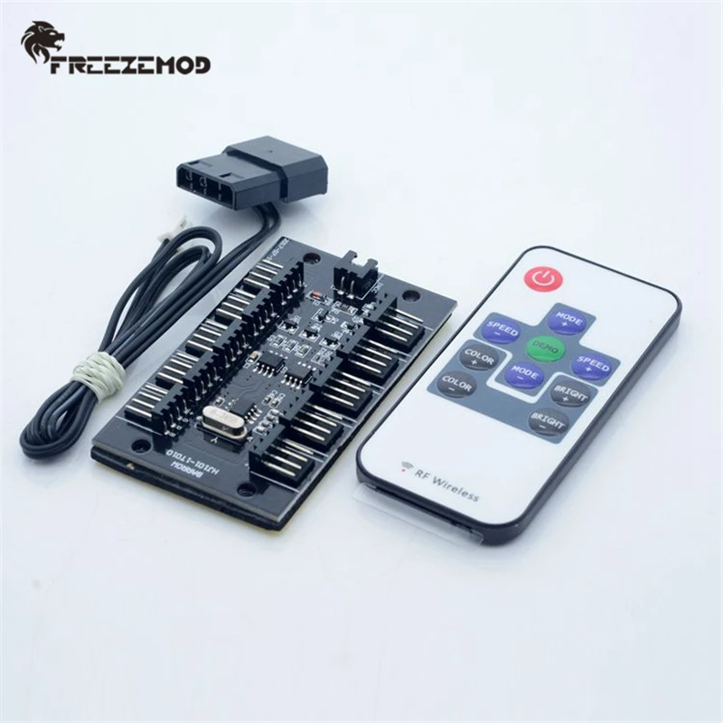 FREEZEMOD-12V-RGB-light-controller-remote-control-type-10-way-synchronous-control-RGB-K10